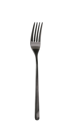 Abert - Stilo Pvd Black - Dessert Fork - 18/10