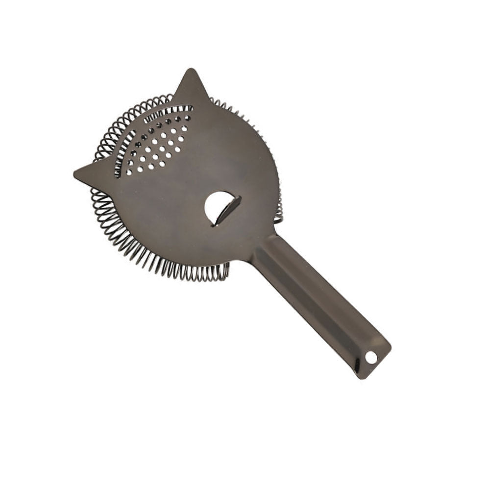 Genware Gun Metal Premium Hawthorne Strainer