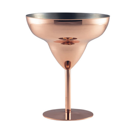 Genware Copper Plated Cocktail Coupe Glass 300ml