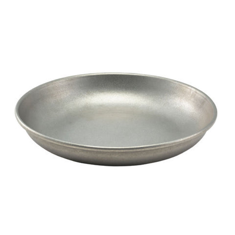 Genware Vintage Steel Coupe Plate 20cm