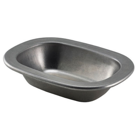 Genware Vintage Steel Pie Dish 16cm