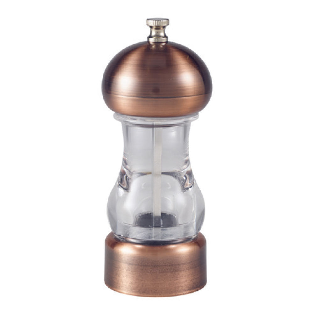 Genware Copper & Acrylic Salt/Pepper Grinder 14cm