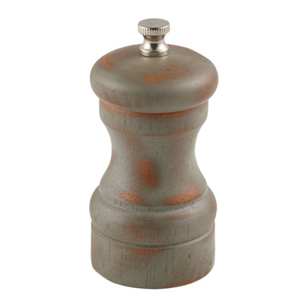 Genware Antique Finish Salt/Pepper Grinder 10cm