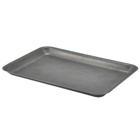 Genware Genware Black Vintage Steel Tray 31.5 X 21.5cm